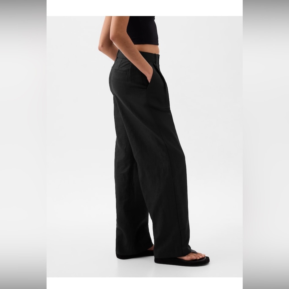 GAP NWT Linen High Rise Linen-Cotton Trousers, Size 8